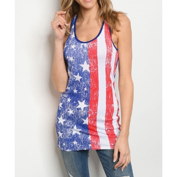 FINAL SALE | "Miss USA" Racerback Tee - Picture 2 of 3